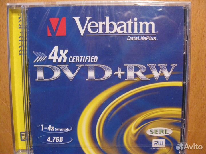 Диск DVD-R Verbatim 4,7 Gb 3-и шт., +RW 2-е шт