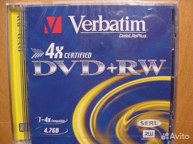 Диск DVD-R Verbatim 4,7 Gb 3-и шт., +RW 2-е шт