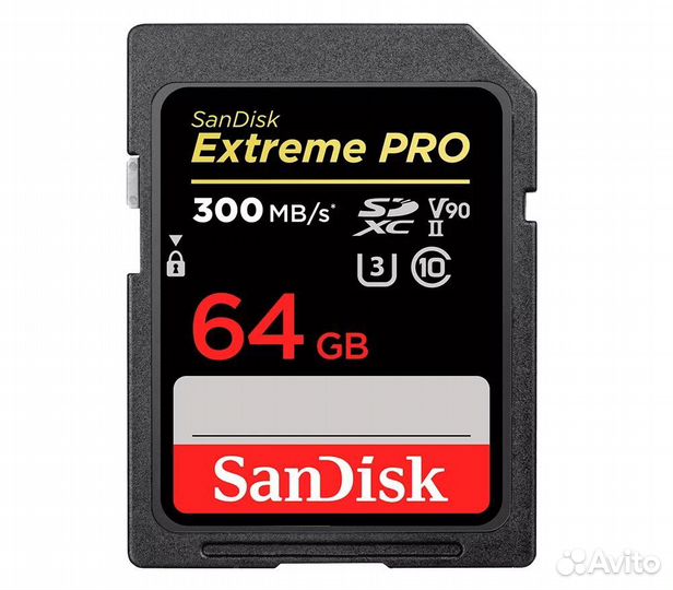 SanDisk sdxc 64Gb Extreme Pro UHS-II V90 300x