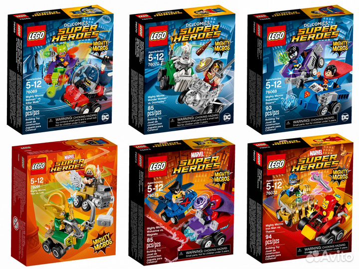 Новые наборы Lego Super Heroes Marvel, DC Universe