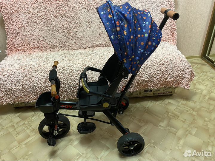 Велосипед коляска с ручкой