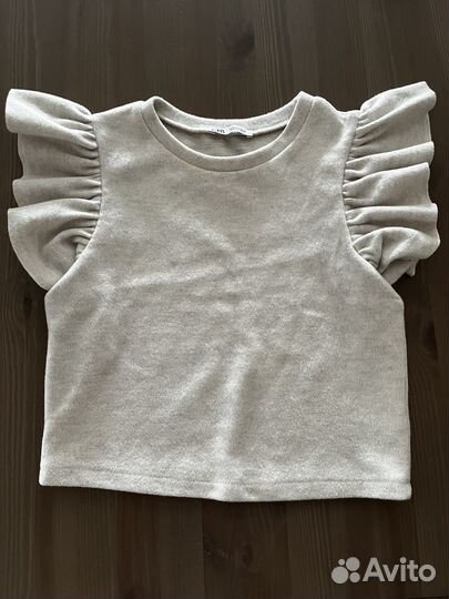 Топ zara бежевый