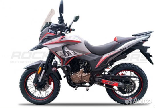 Мотоцикл турэндуро rockot dakar 250 серый/красный