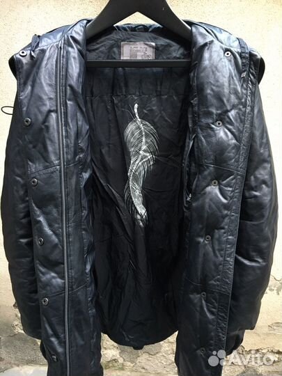 Кожаный пуховик Marithe Francois Girbaud (M)