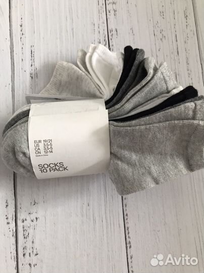 Носки hm 10 пар 19/21 размер