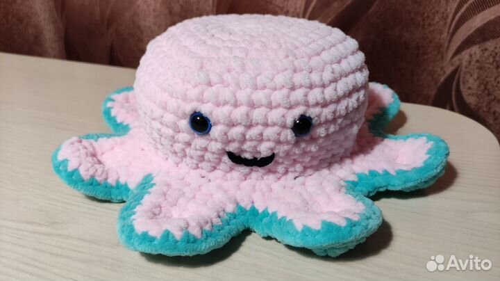 Вязаные игрушки. Осьминог перевертыш