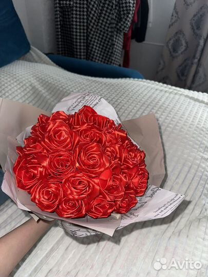 Букет из атласных лент