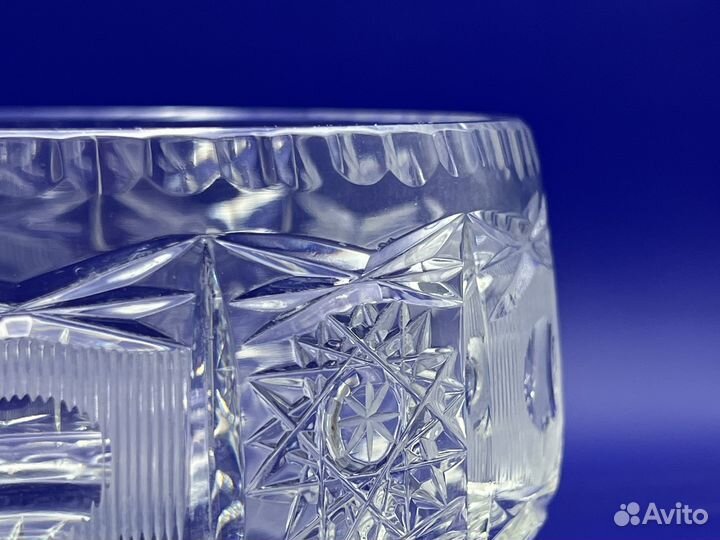 Хрустальная ваза конфетница (Чехия)