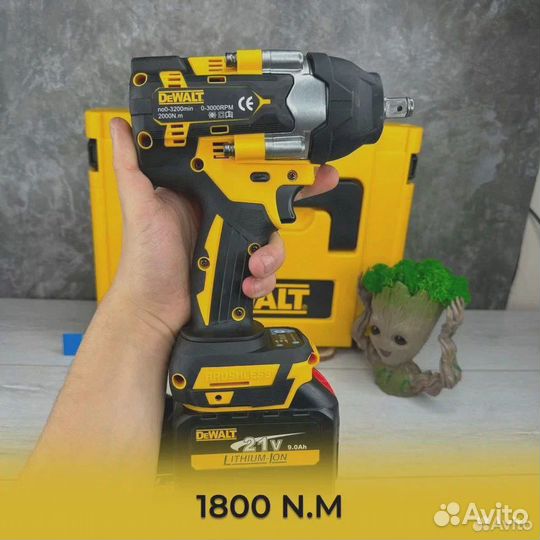 Гайковерт аккумуляторный 1800Нм. Мощный на 9 Ah