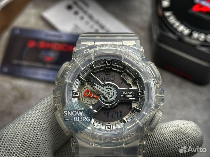 Сasio G-shock GA 110 Полупрозрачные белые