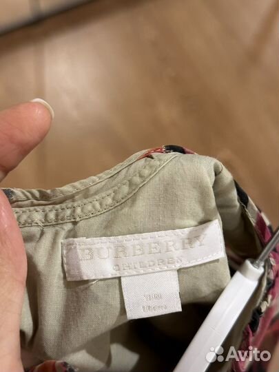 Платье burberry для девочки 86
