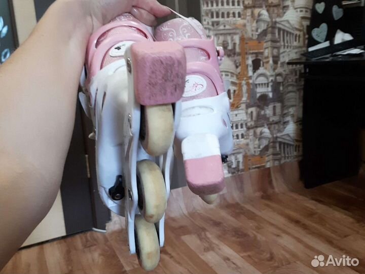 Ролики раздвижные+защита+шлем 26-31р