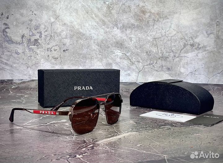 Очки солнцезащиные prada aviator