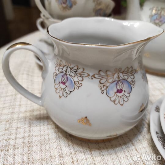 Чайный сервиз фарфор СССР Кремгэс