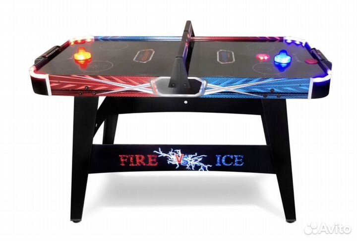 Игровой стол аэрохоккей Fire & Ice 4ф