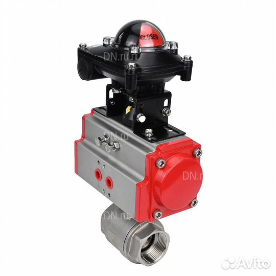 Кран шаровой DN.ru BV3232P(2pc) -FP-T-ISO-H 2 1/2“ Ду65 Ру63 полнопроходной двухходовой, нержавеющая