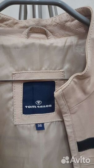 Куртка кожаная Tom Tailor,36 Eur