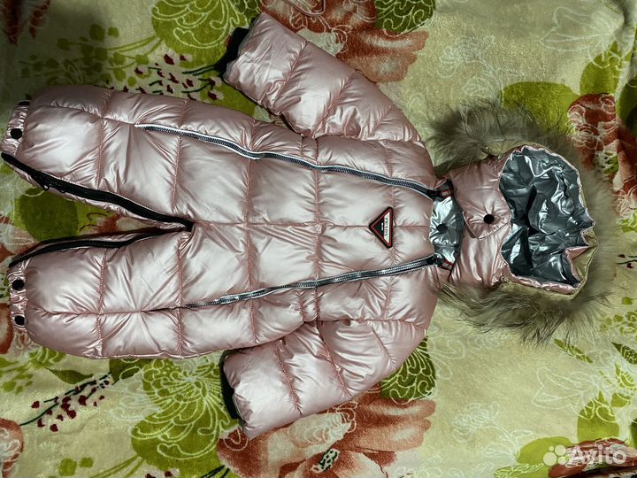 Детский зимний комбинезон на девочку 68