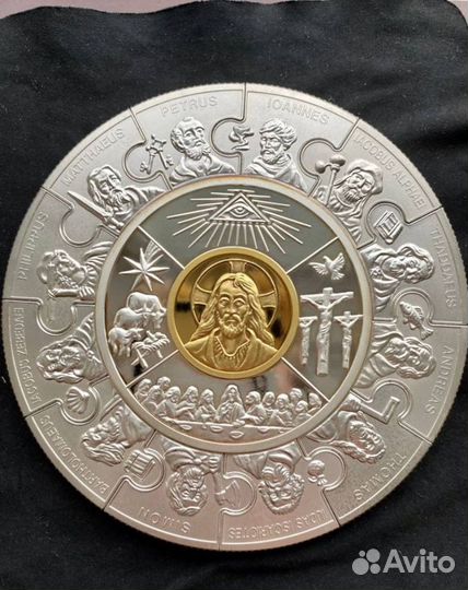 Коллекционная монета Либерии серебро 1 кг