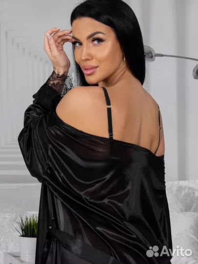 Халат шелковый