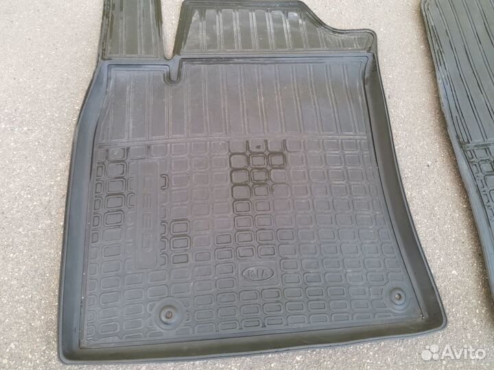 Коврики салона Резиновые, с бортом