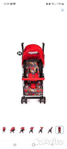 Прогулочная коляска Babyton City Red