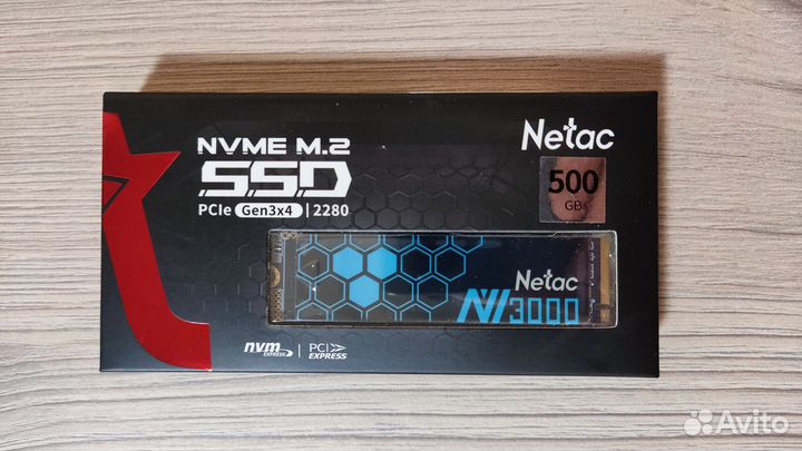 Ssd диск Netac NV3000 500gb nvme m.2