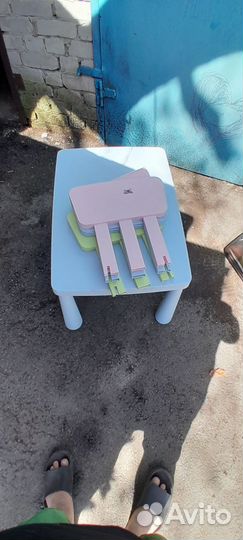 Детский стол со стулом бу