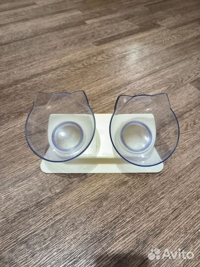 Двойная миска для кошек и собак бу