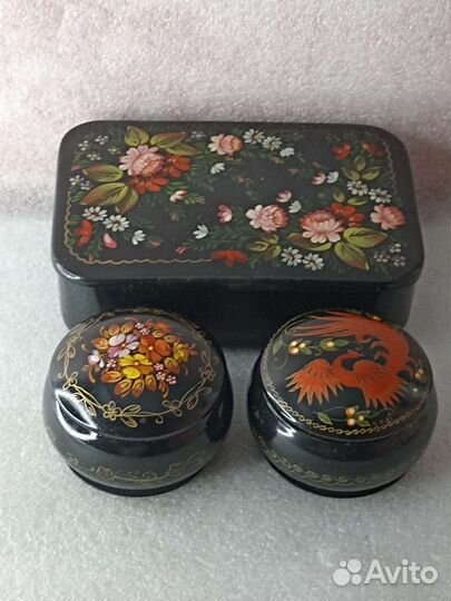 Винтажные шкатулки ручная роспись. Времён СССР