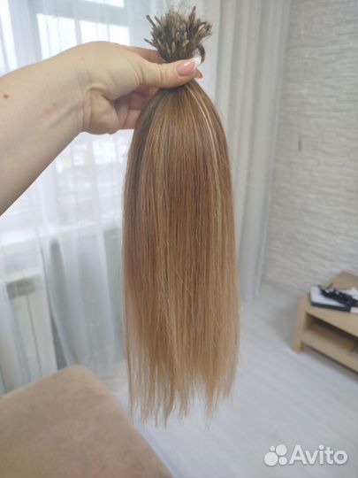 Волосы для наращивания амбре 40 см 66 гр