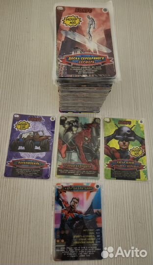 Журналы и карточки человека паука герои и злодеи