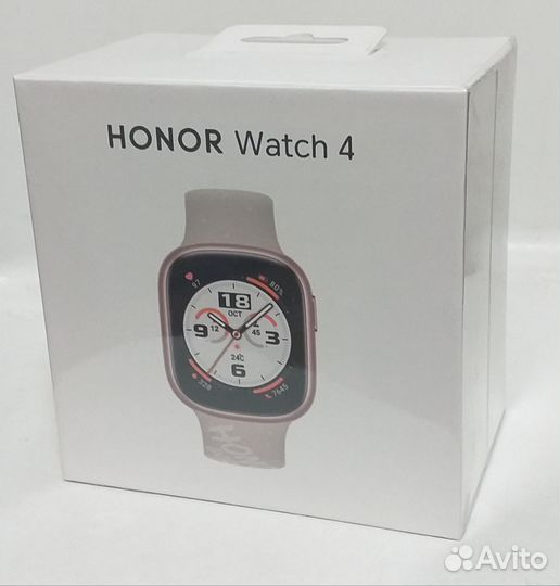 Новые смарт-часы Honor Watch 4, бело-золотые