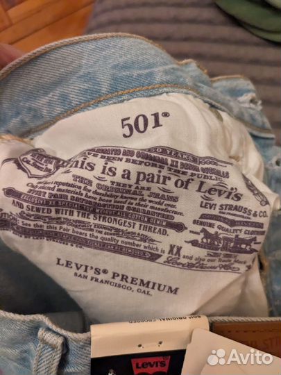 Джинсы Levi's 501 crop 24/28 новые