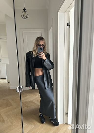 Юбка Lime серая