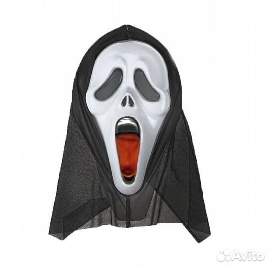 Карнавальная маска «Крик», с языком