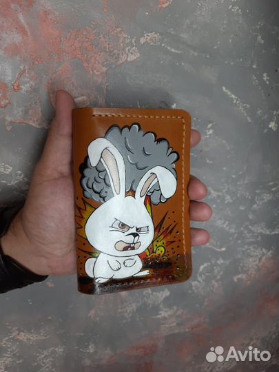 Оригинальная обложка для документов из кожи