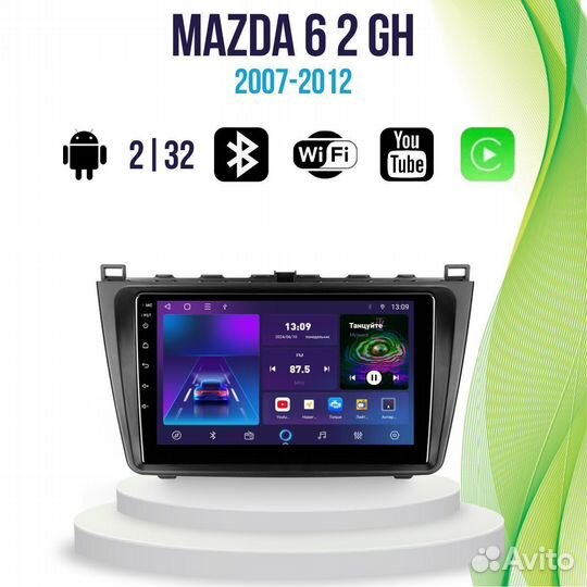 Магнитола Mazda 6 2 GH TS7Pro 2/32 Android