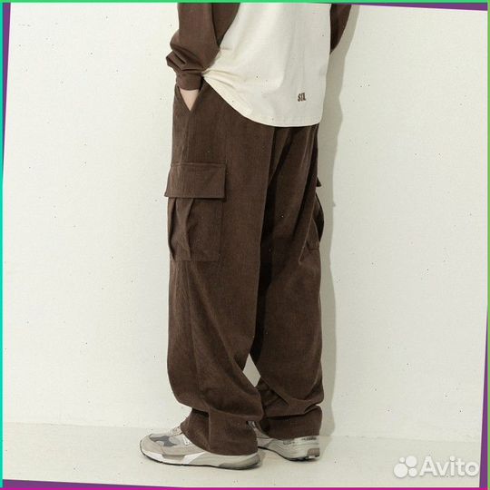 Спортивные широкие штаны карго (Premium качество)