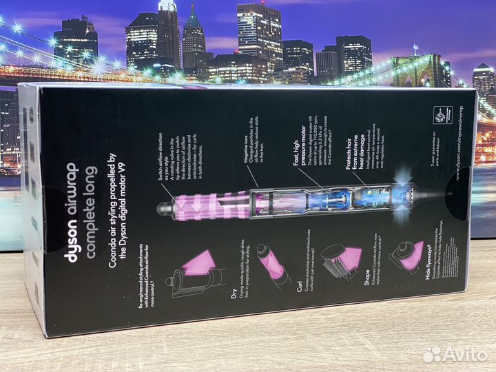 Стайлер Dyson HS05 AirWrap Complete Long Фуксия