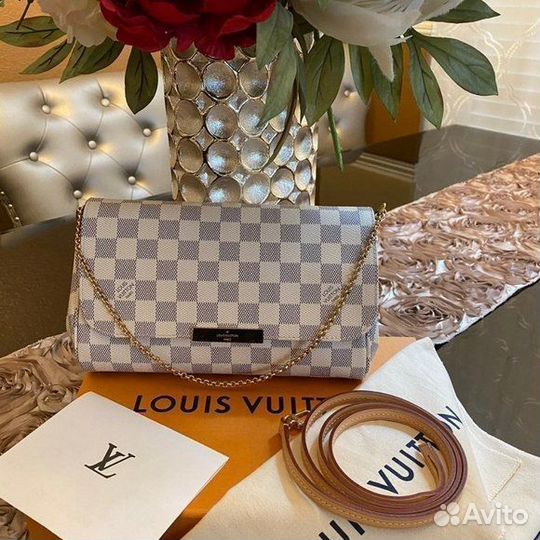 Женская белая сумка Louis Vuitton Azur новая