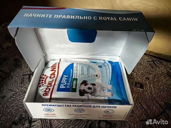 Корм для собак royal canin puppy mini