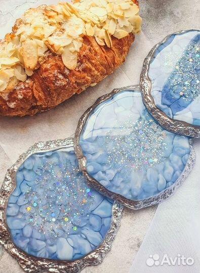 Набор подстаканников из эпоксидной смолы