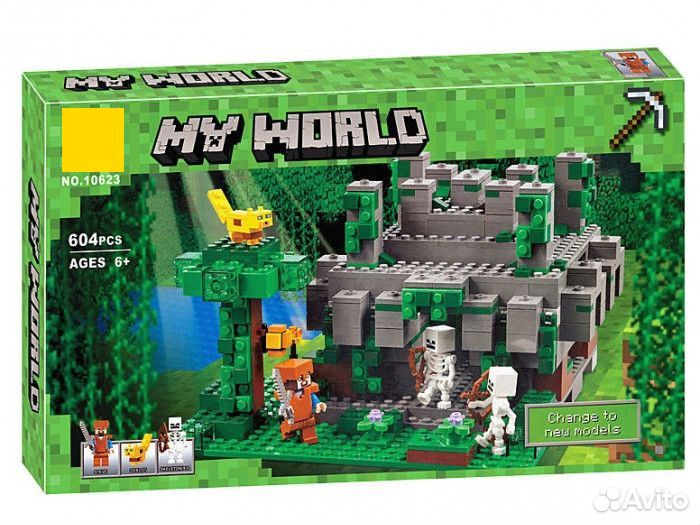 Конструктор Храм в джунглях Micro World Майнкрафт