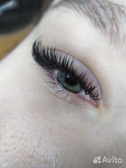 Наращивание ресниц 100проц. заполнение