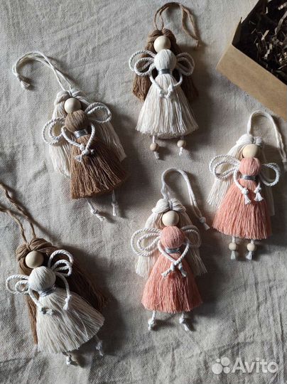 Куколка ангел макраме