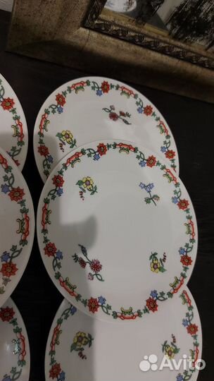 Набор десертных тарелок Bogemia, Чехословакия