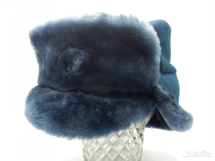 Шапка-ушанка из натуральной овчины (размер 60)