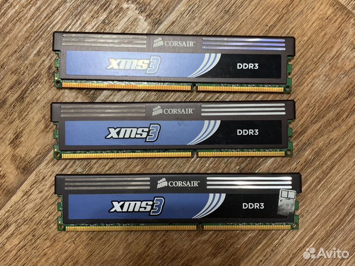 Оперативная память ddr3 Kingston (3шт. по 2GB)