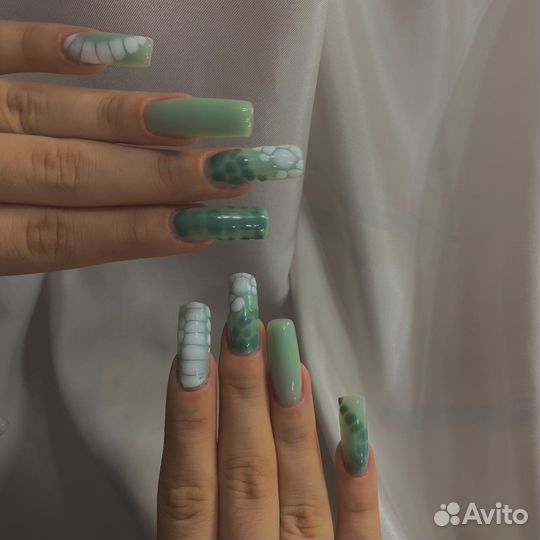 Наращивание ногтей (маникюр+ покрытие)